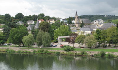 Blick auf Schengen, Luxembourg